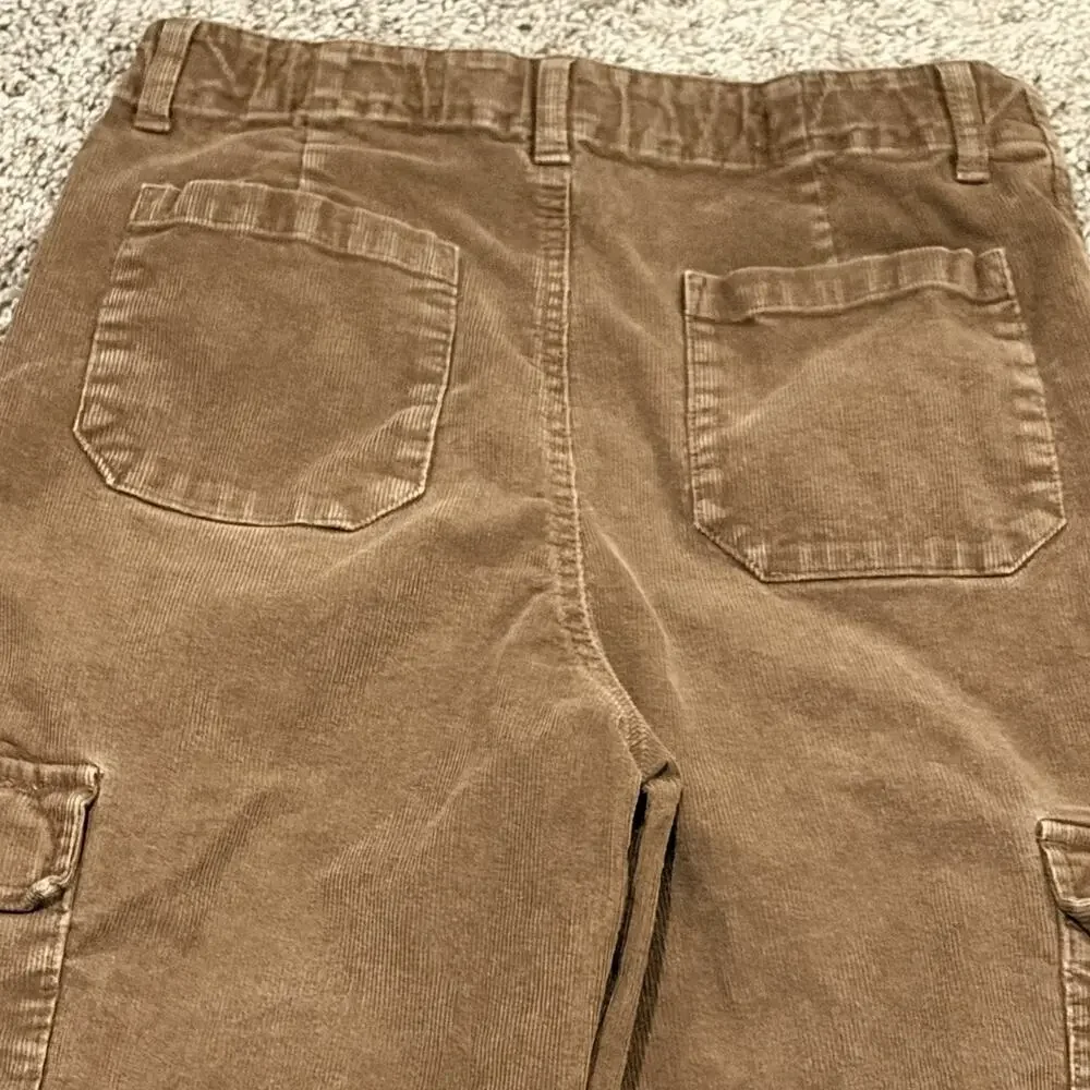 Boys Pants Size XL 14-16 Old Navy Brown Corduroy, Green Camouflage
